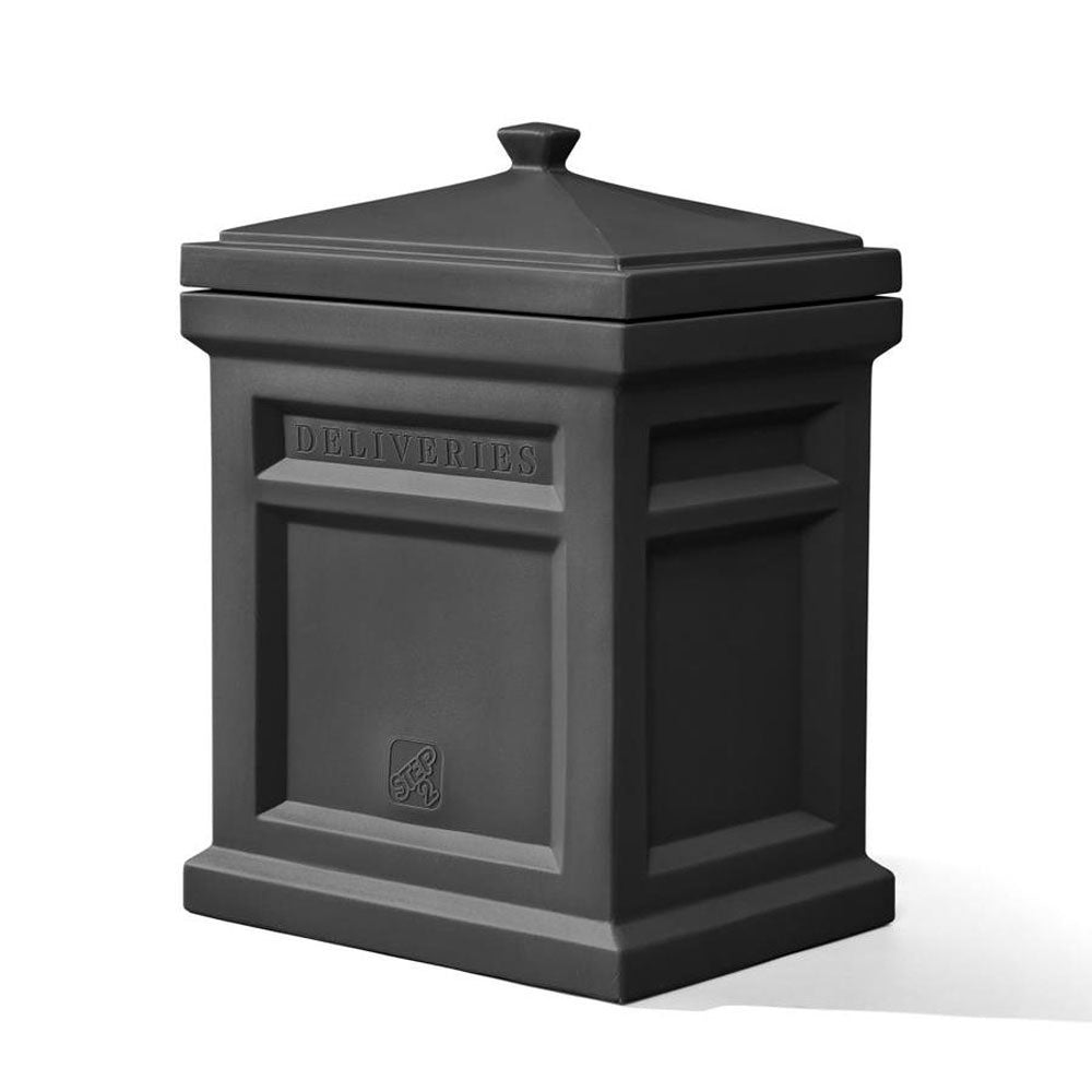 Step2 Express Outdoor Porch Mail Package Delivery Box Container, Black (OpenBox) - VMInnovations
