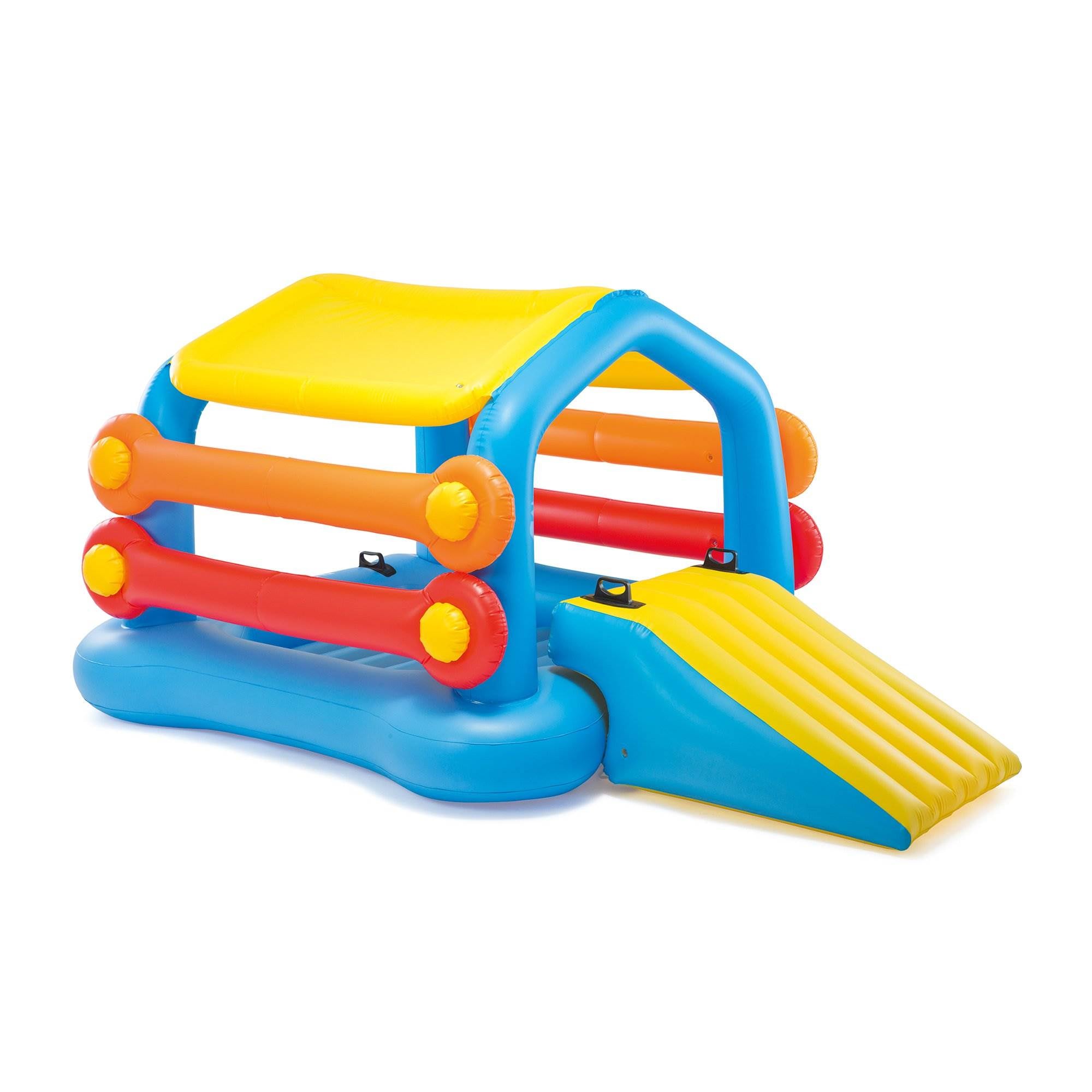 Intex Inflatable Island Pool Float Cabin Hut Water Slide | Open Box