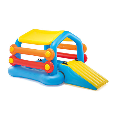 Intex Inflatable Island Pool Float Cabin Hut Water Slide | Open Box