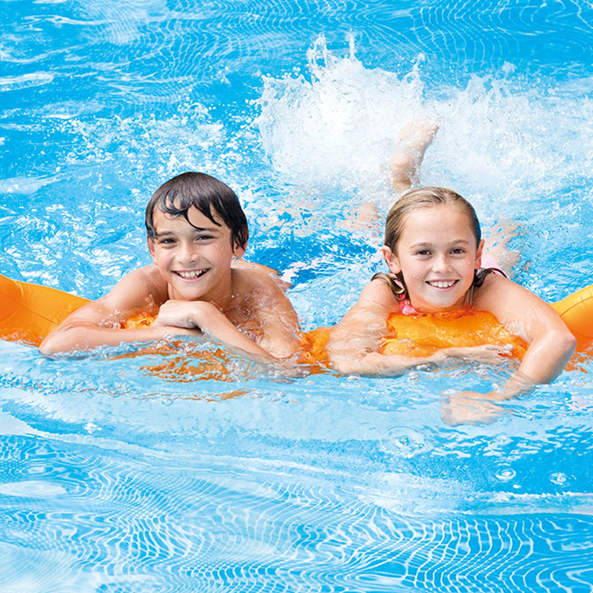 Intex Inflatable Island Pool Float Cabin Hut Water Slide | Open Box