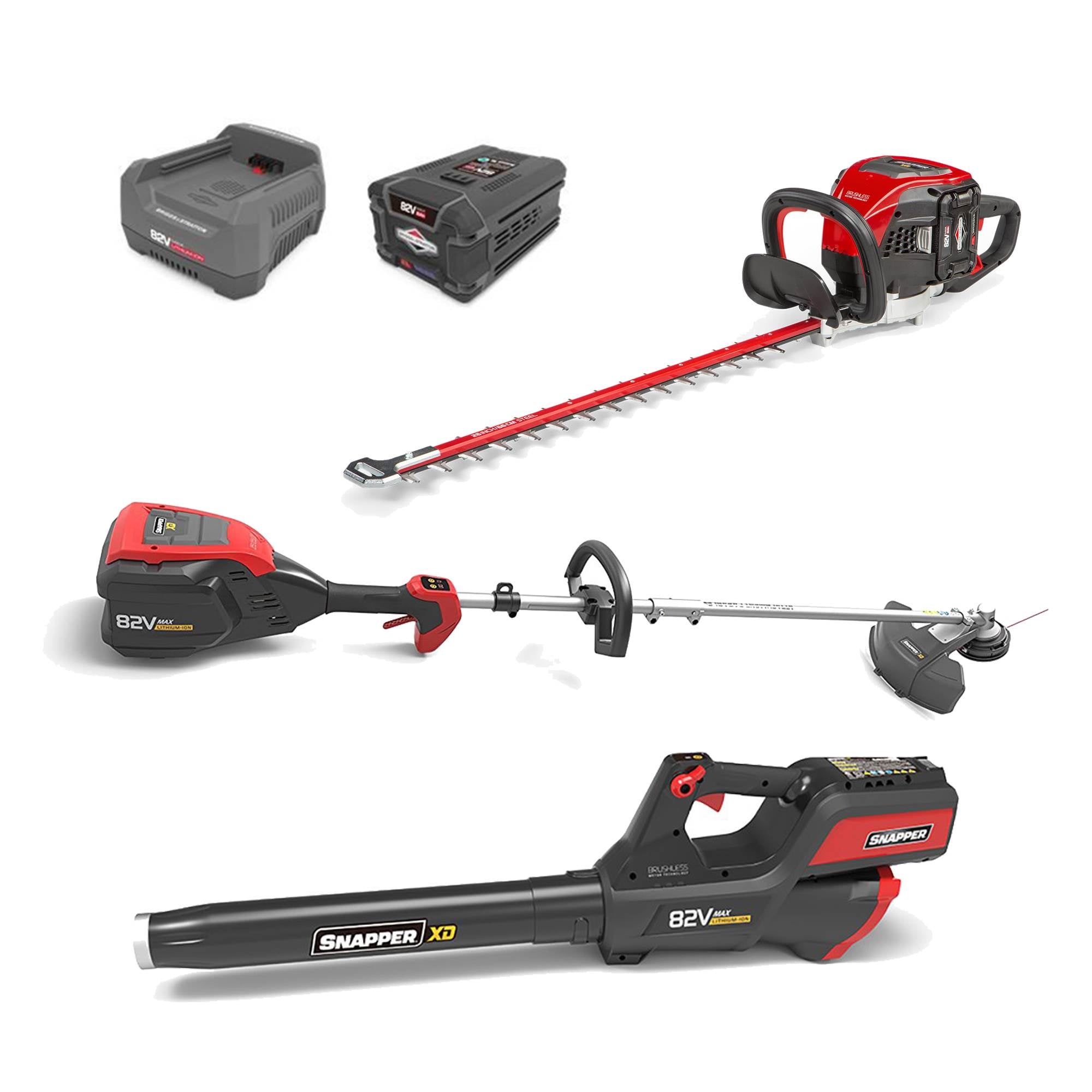 Snapper XD 82-Volt Hedge Trimmer and Leaf Blower Yard Bundle | Open Box