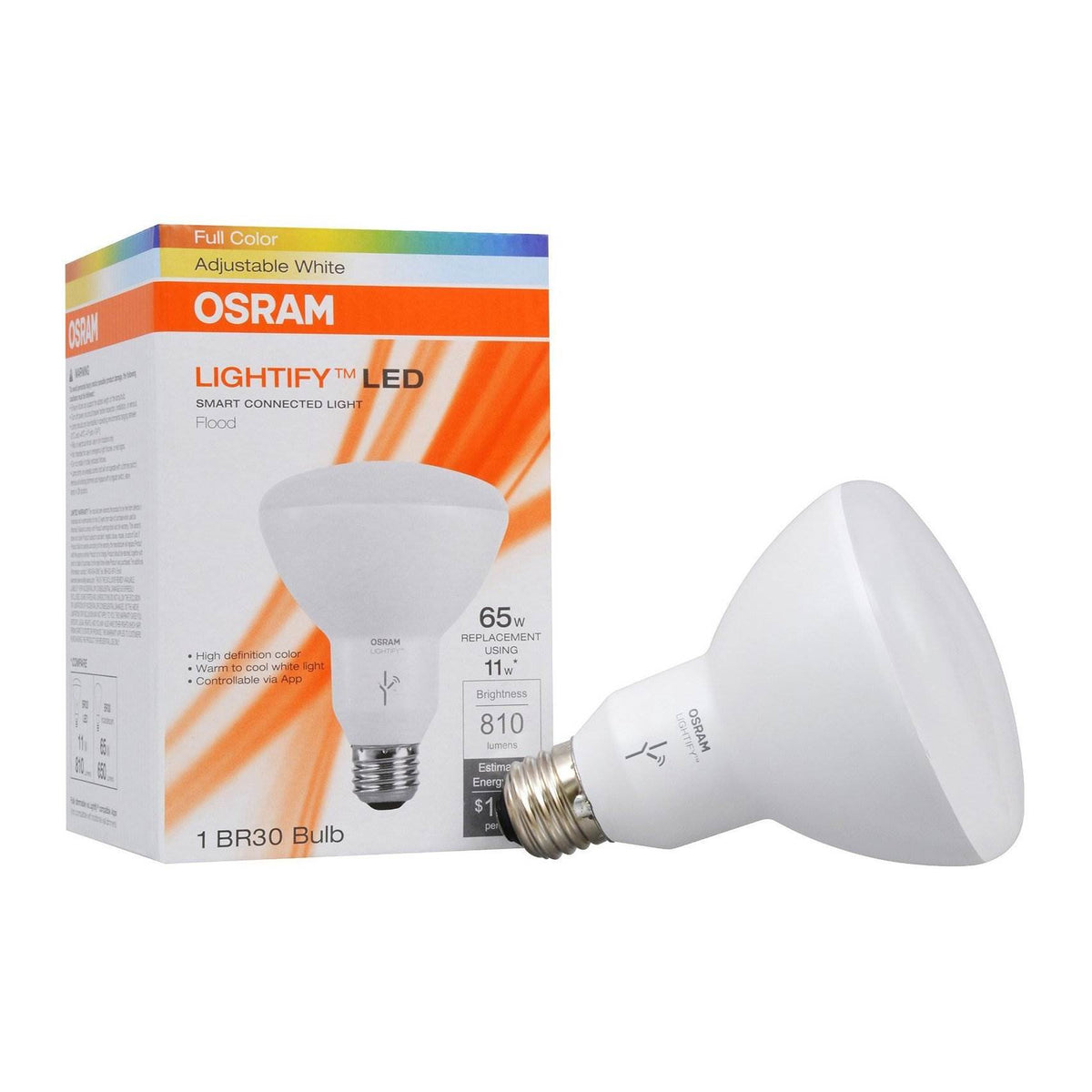 Sylvania Osram Lightify Smart Home 65W BR30 White/Daylight/Color (Open Box)