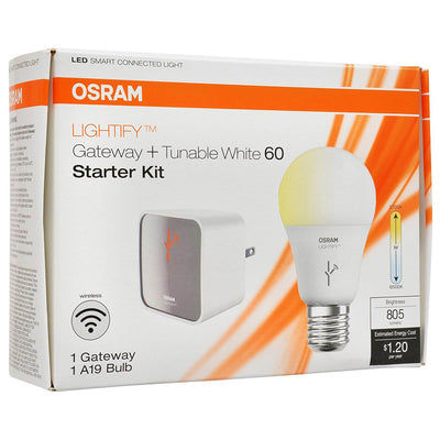 Sylvania Lightify by Osram Smart Home Starter Kit 60W Bulb + Gateway (Open Box)