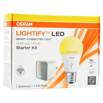 Sylvania Lightify by Osram Smart Home Starter Kit 60W Bulb + Gateway (Open Box)