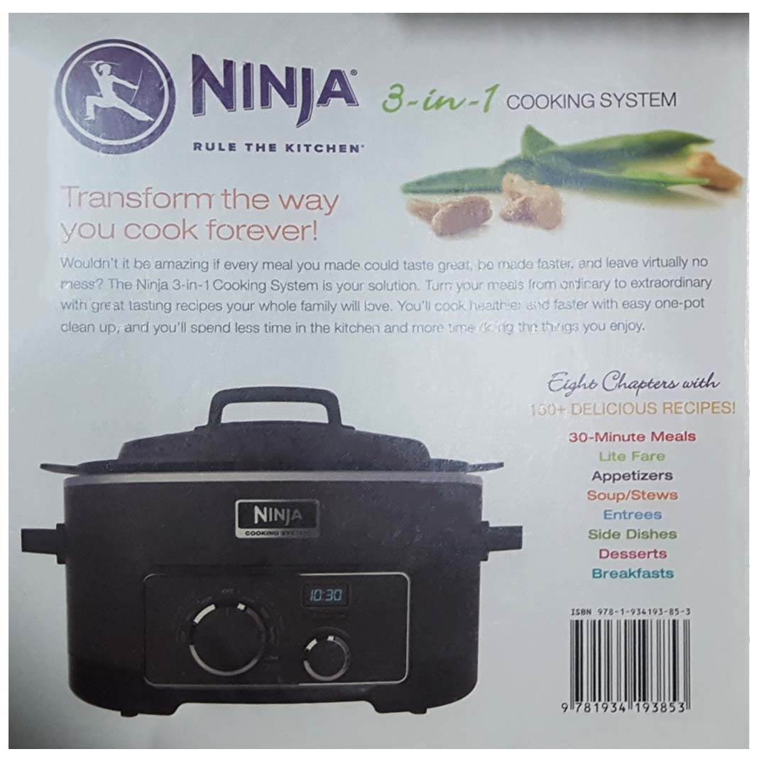 Ninja Easier, Healthier, & Better Cooking System 150 Recipe Book (Open Box)