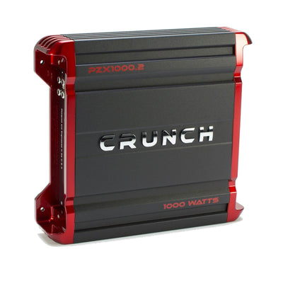 Crunch 1000W 2 Channel Powerzone Class AB Car Amplifier + 8-Gauge Wiring Kit