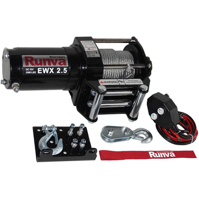 Runva 2500 Lbs Electric 12V ATV UTV Power Tow Winch w/ Remote Control (Open Box)