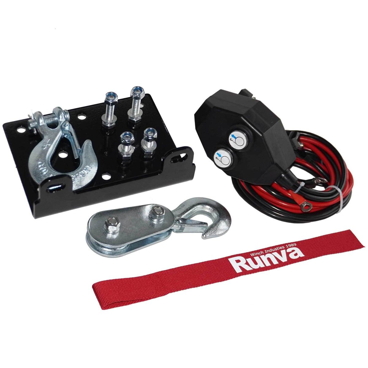 Runva 2500 Lbs Electric 12V ATV UTV Power Tow Winch w/ Remote Control (Open Box)