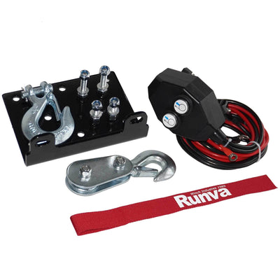 Runva 2500 Lbs Electric 12V ATV UTV Power Tow Winch w/ Remote Control (Used)