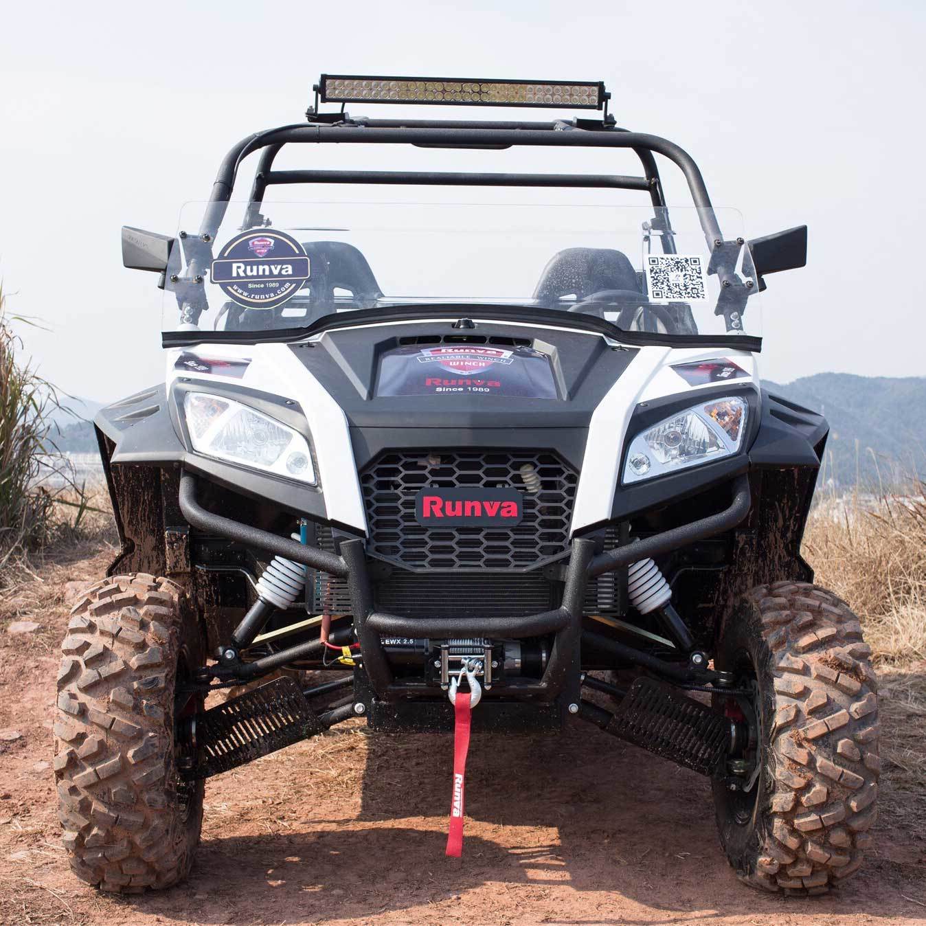 Runva 2500 Lbs Electric 12V ATV UTV Power Tow Winch w/ Remote Control (Open Box)