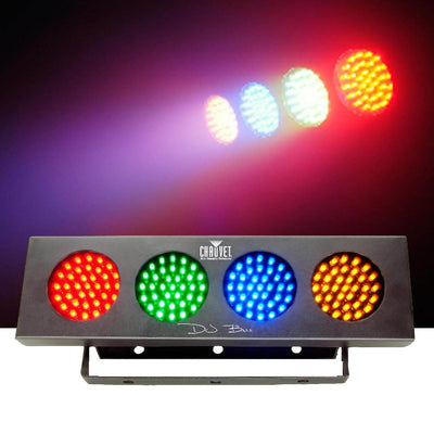 Chauvet DJ Bank RGBA 140-LED Sound Active Wash Effect Light Strip + Carry Bag