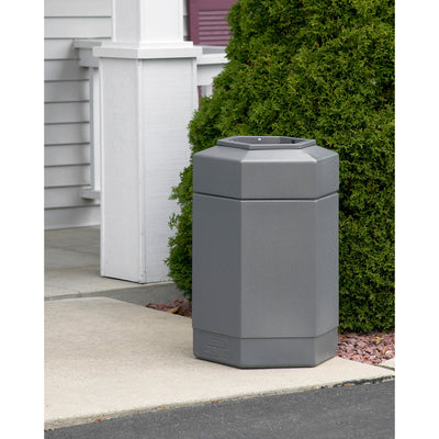 Commercial Zone Open-Top 30 Gal Hexagon Waste Trash Container Bin (Open Box)