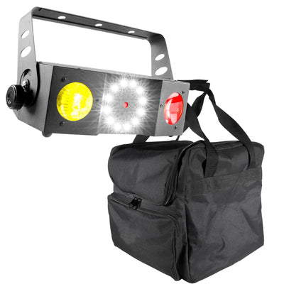 Chauvet DJ Swarm 4 FX DMX Dual LED Effect w/Strobe & Laser + DJ Transport Case