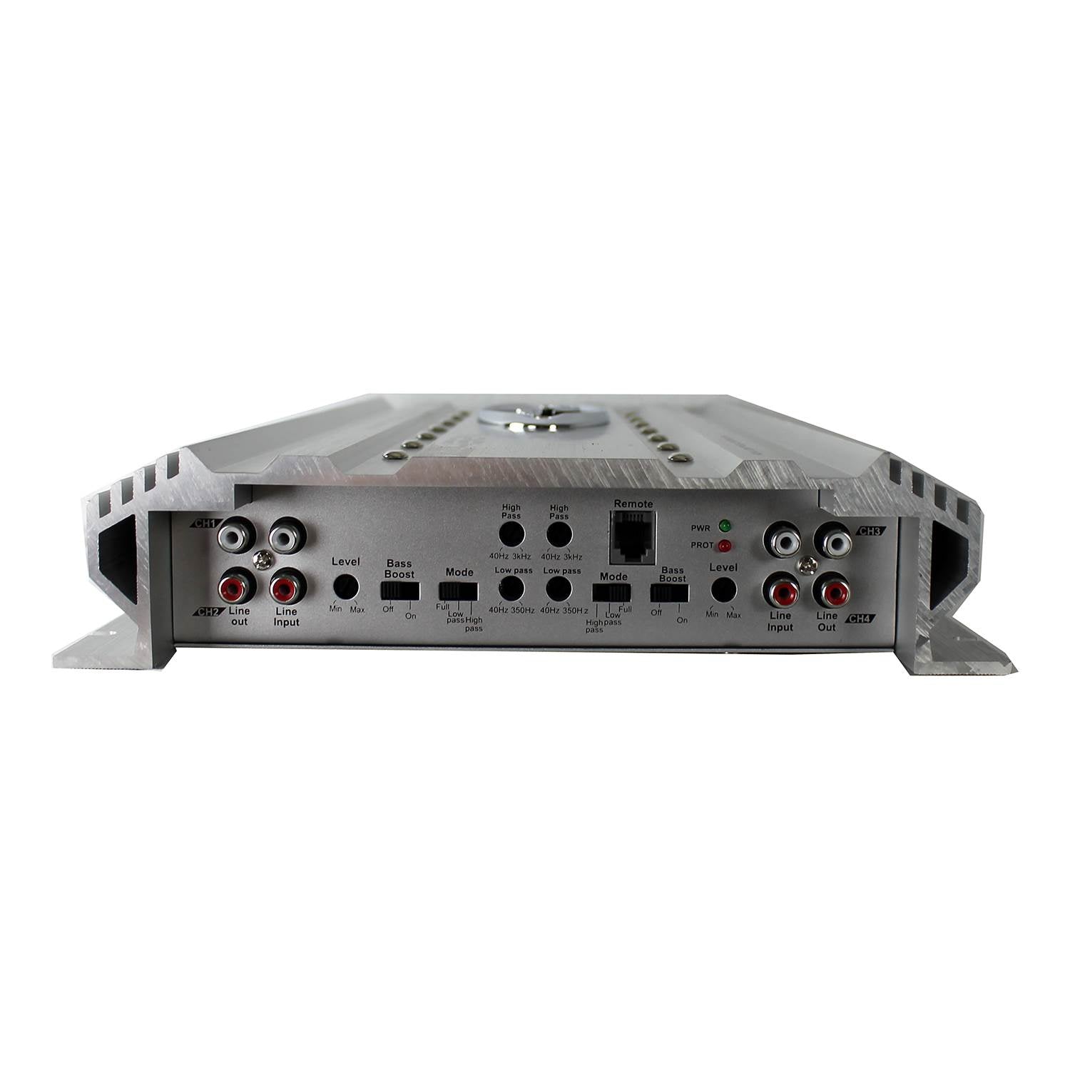 Lanzar 4000 Watt 4 Channel Bridgeable Car Audio Amplifier + 0 Gauge Wiring Kit
