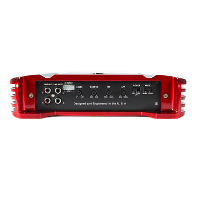 Crunch 1800W Amplifier + 12" 2300W Subwoofer (2 Pack) + Enclosure Box + Wiring