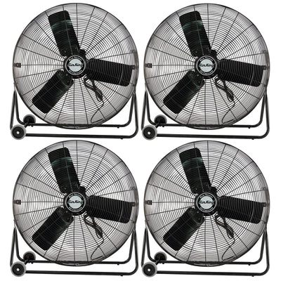 Air King 3 Speed 1/4 HP 120 Volt 30 Inch Enclosed Pivoting Floor Fan (4 Pack)