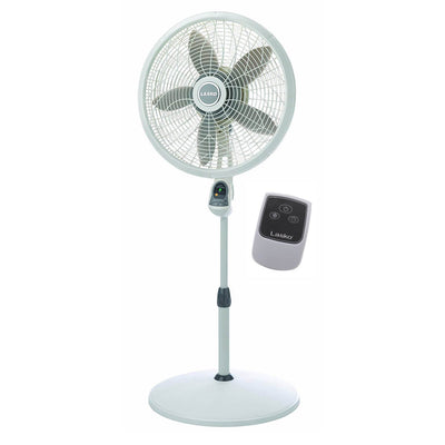 Lasko 18 Inch Elegance Performance Oscillating Pedestal Fan w/ Remote (2 Pack) - VMInnovations