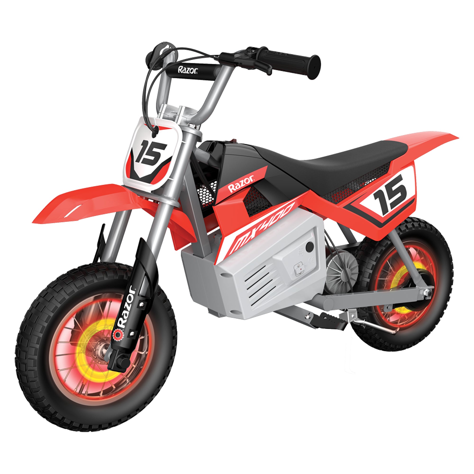 MX400 Dirt Rocket 24V Electric Toy Motocross Motorcycle Dirt Bike, Red (Used) - VMInnovations