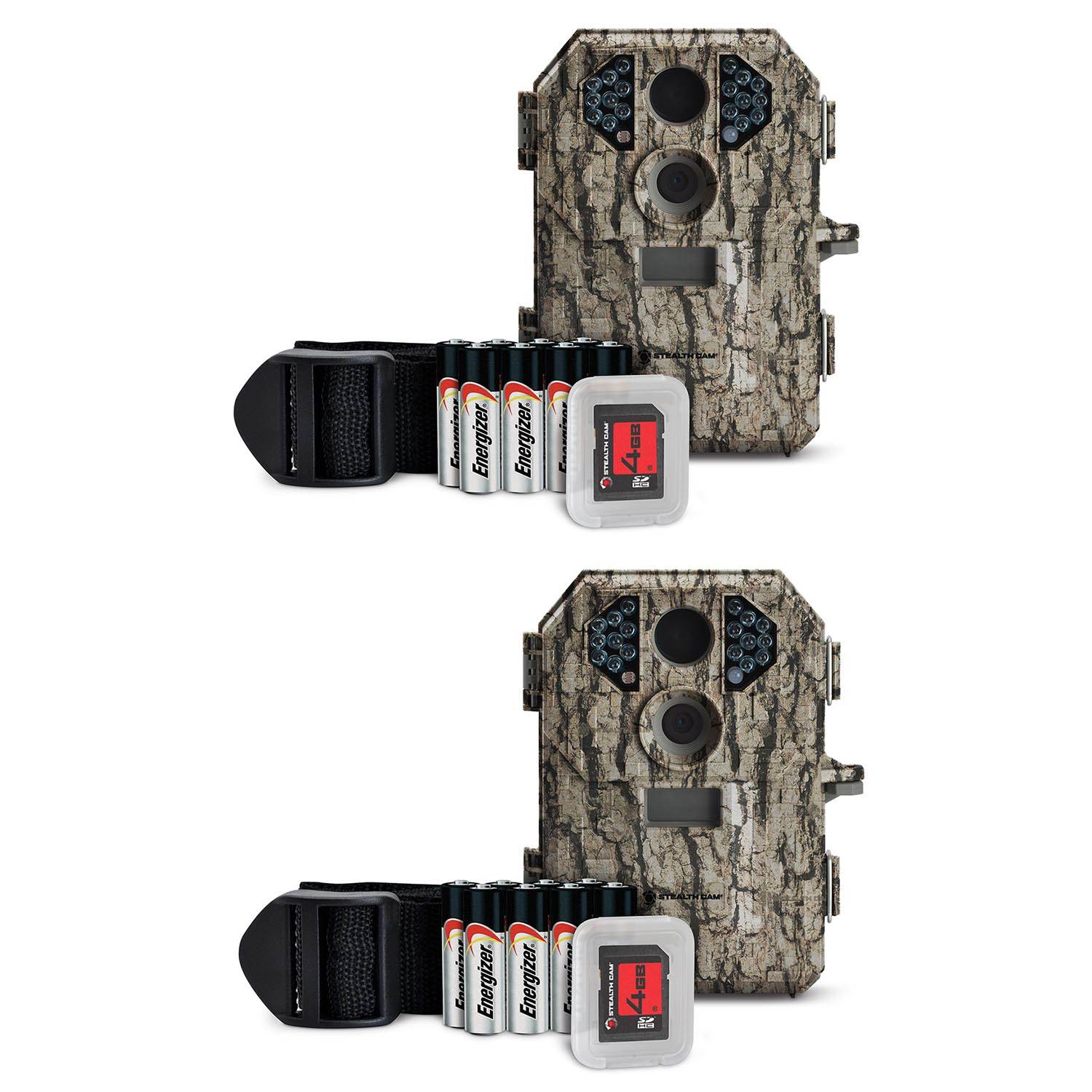 Stealth Cam 7MP Infrared Scouting Game Trail Camera w/ SD Card (2 Pack) | P18CMO