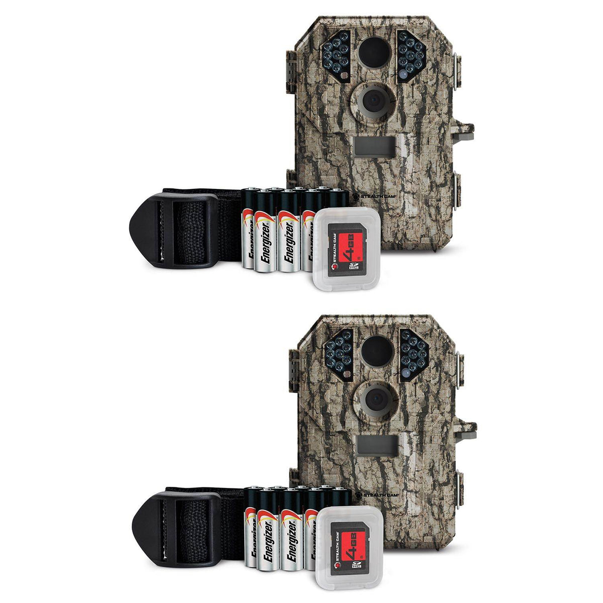 Stealth Cam 7MP Infrared Scouting Game Trail Camera w/ SD Card (2 Pack) | P18CMO