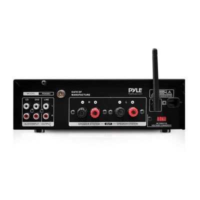 Pyle PDA6BU 200W Bluetooth LCD Home Stereo Amplifier Receiver w/ Remote & FM