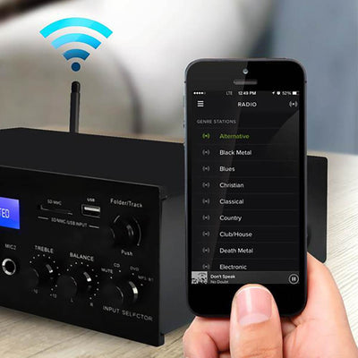 Pyle 200W Bluetooth LCD Stereo Receiver with Remote & FM Antenna (Open Box) - VMInnovations