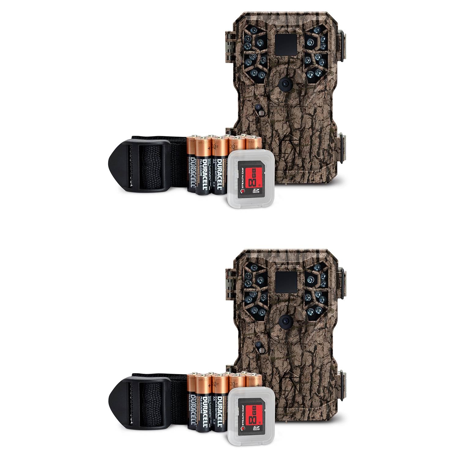 Stealth Cam 8MP Infrared Scouting Game Trail Cameras w/ SDs (2 Pack) | PX18CMO