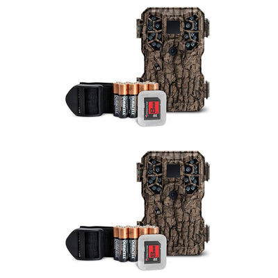 Stealth Cam 8MP Infrared Scouting Game Trail Cameras w/ SDs (2 Pack) | PX18CMO