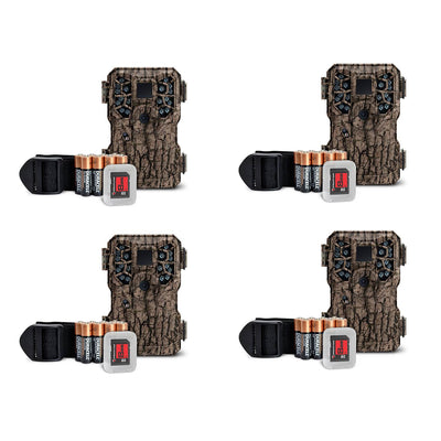 Stealth Cam 8MP Infrared Scouting Game Trail Cameras w/ SDs (4 Pack) | PX18CMO