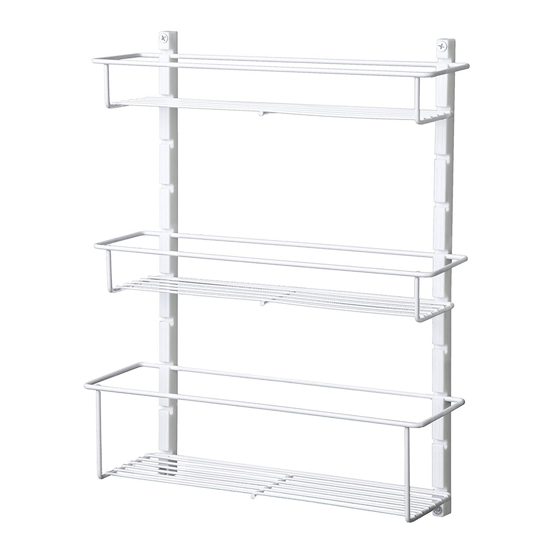 ClosetMaid Adjustable 3 Shelf Spice Rack for Cabinet/Wall Mount, White (2 Pack)