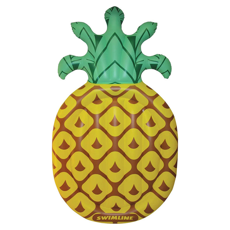 Swimline Giant Inflatable Unique Print Tropical Pineapple Pool Float (Open Box)