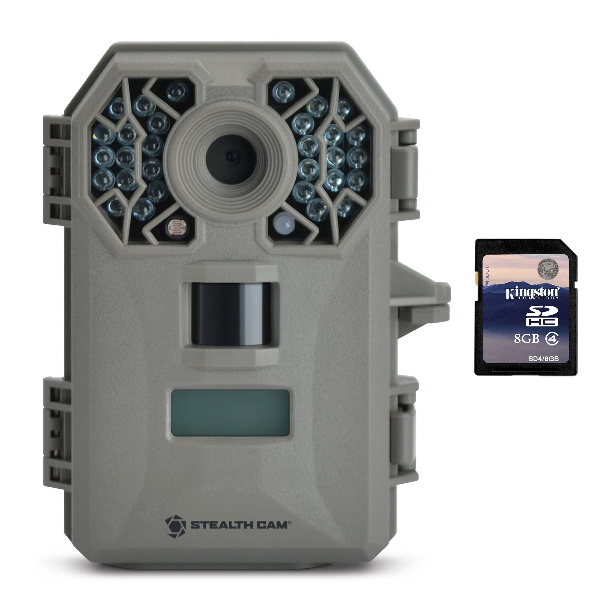 Stealth Cam G30 8MP Infrared Scouting Game Trail Camera w/ HD Video + SD Card