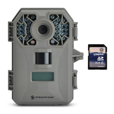 Stealth Cam G30 8MP Infrared Scouting Game Trail Camera w/ HD Video + SD Card