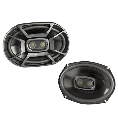 Polk 6x9 Inch 450W 3 Way Marine Speakers + Boss 6.5 Inch 300W 3 Way Car Speakers
