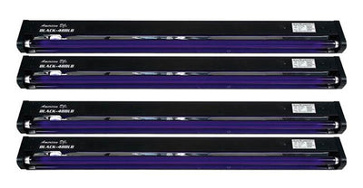 4 AMERICAN DJ BLACK-48BLB 48" UV Black Pro Blacklight Dorm Party Light Fixtures