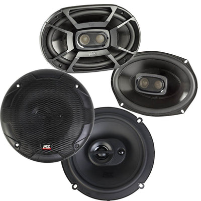 Polk 6x9 Inch 450W Marine Speakers + MTX Terminator 653 6.5" 90W Car Speakers
