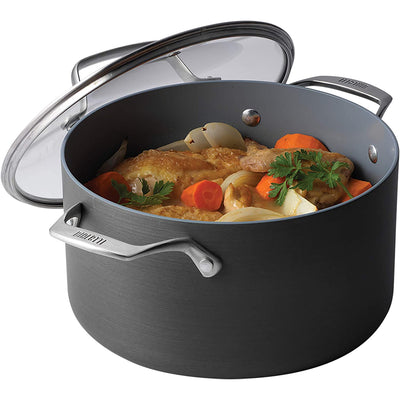 Bialetti 10 Piece Hard Anodized Aluminum Ceramic Nonstick Coating Cookware Set