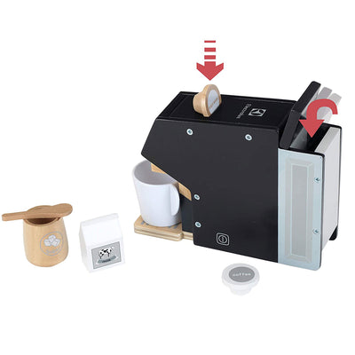 Theo Klein Play Kitchen Accessory Kit w/ Blender, Toaster, & Coffee Maker, Black