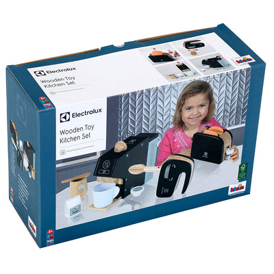 Theo Klein Play Kitchen Accessory Kit w/ Blender, Toaster, & Coffee Maker, Black