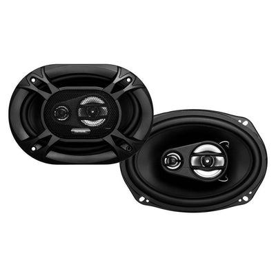 Polk 6.5-Inch 300W 2 Way Coaxial Speakers + Boss 6x9-Inch 3 Way 300W Speakers