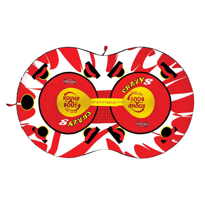 Sportsstuff Crazy 8 Towable Double Rider Water Inflatable Boating Tube(Open Box)