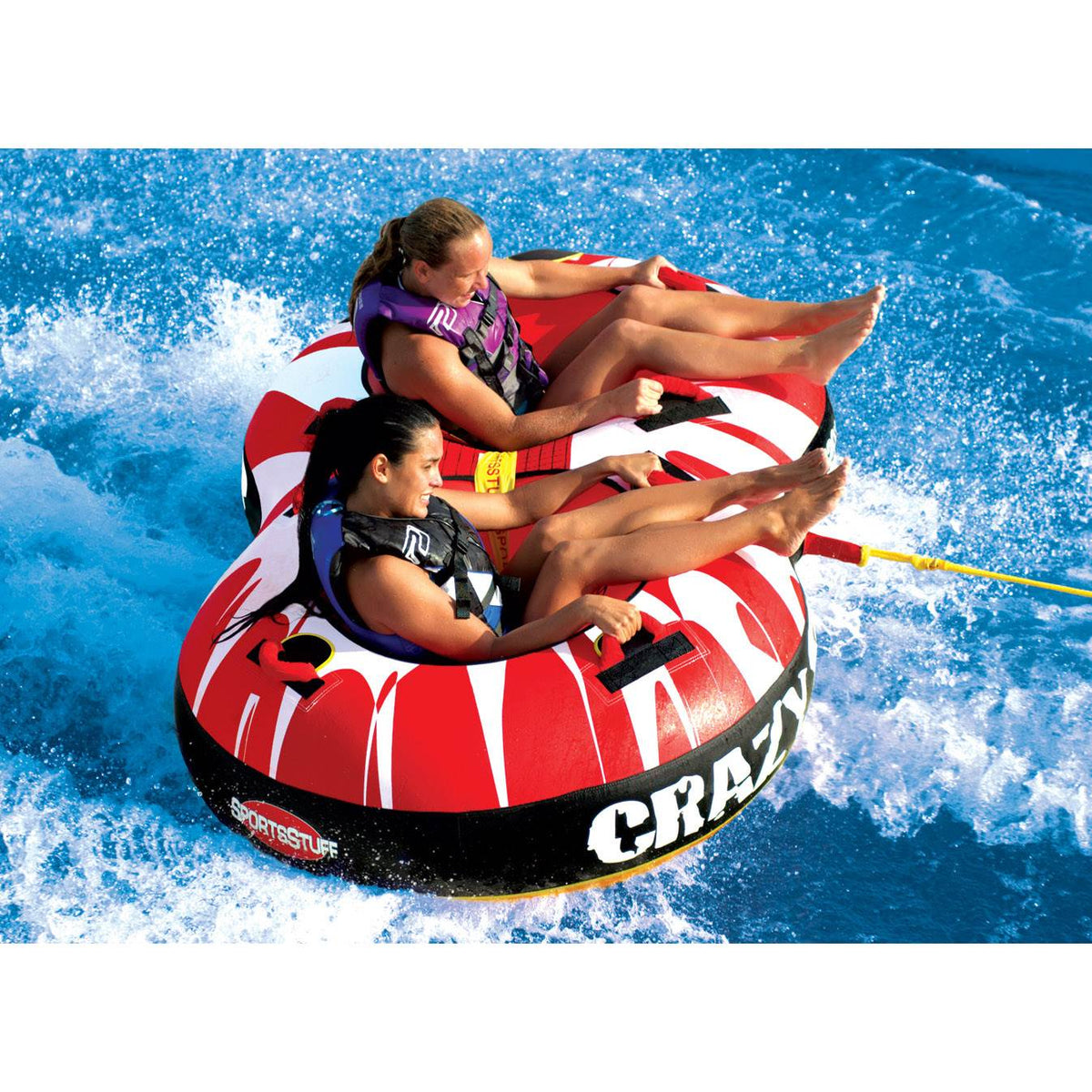 Sportsstuff Crazy 8 Towable Double Rider Water Inflatable Boating Tube(Open Box)