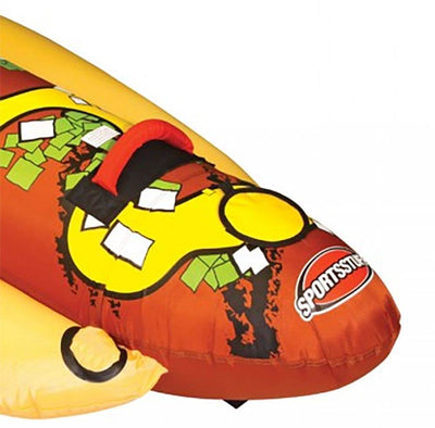 Sportsstuff Hot Dog 3 Person Inflatable Boat Lake Water Towable Tube (Open Box)