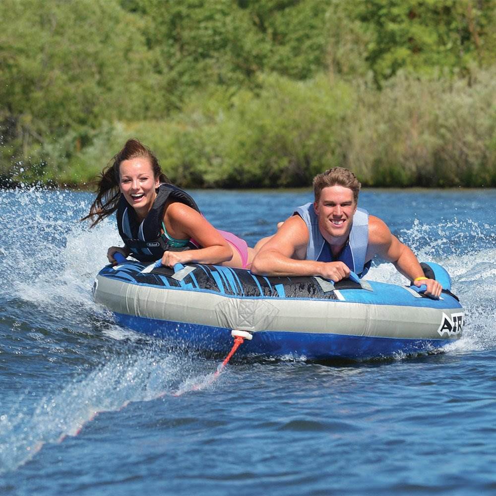 Airhead G-Force 2 Double Rider Inflatable Towable Tube, Blue AHGF-2 (For Parts)