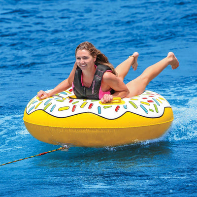Airhead Townut Inflatable Donut Towable Lake Water 1 Person Tube Float (Used)
