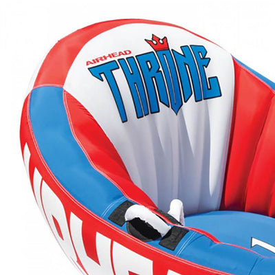 Airhead Inflatable Throne 1 Rider Sofa Design Lounging Lake Towable (Open Box)