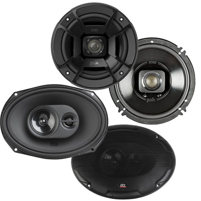 Polk Audio 6.5" 300W Marine Speakers + MTX Terminator 693 6x9" 120W Car Speakers