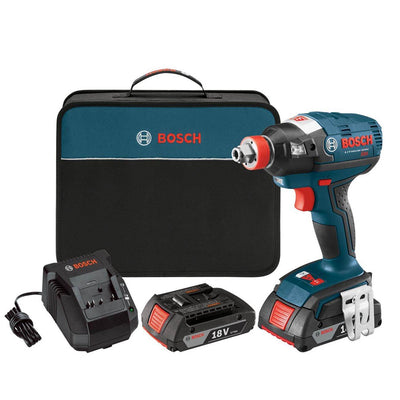 Bosch 18V 0.25"/0.5" Impact Driver + Batteries/Charger (Refurbished/ Open Box)