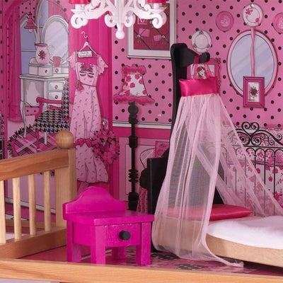 KidKraft Wooden Amelia Play Wooden Dollhouse with Furniture + Doll Family of 7