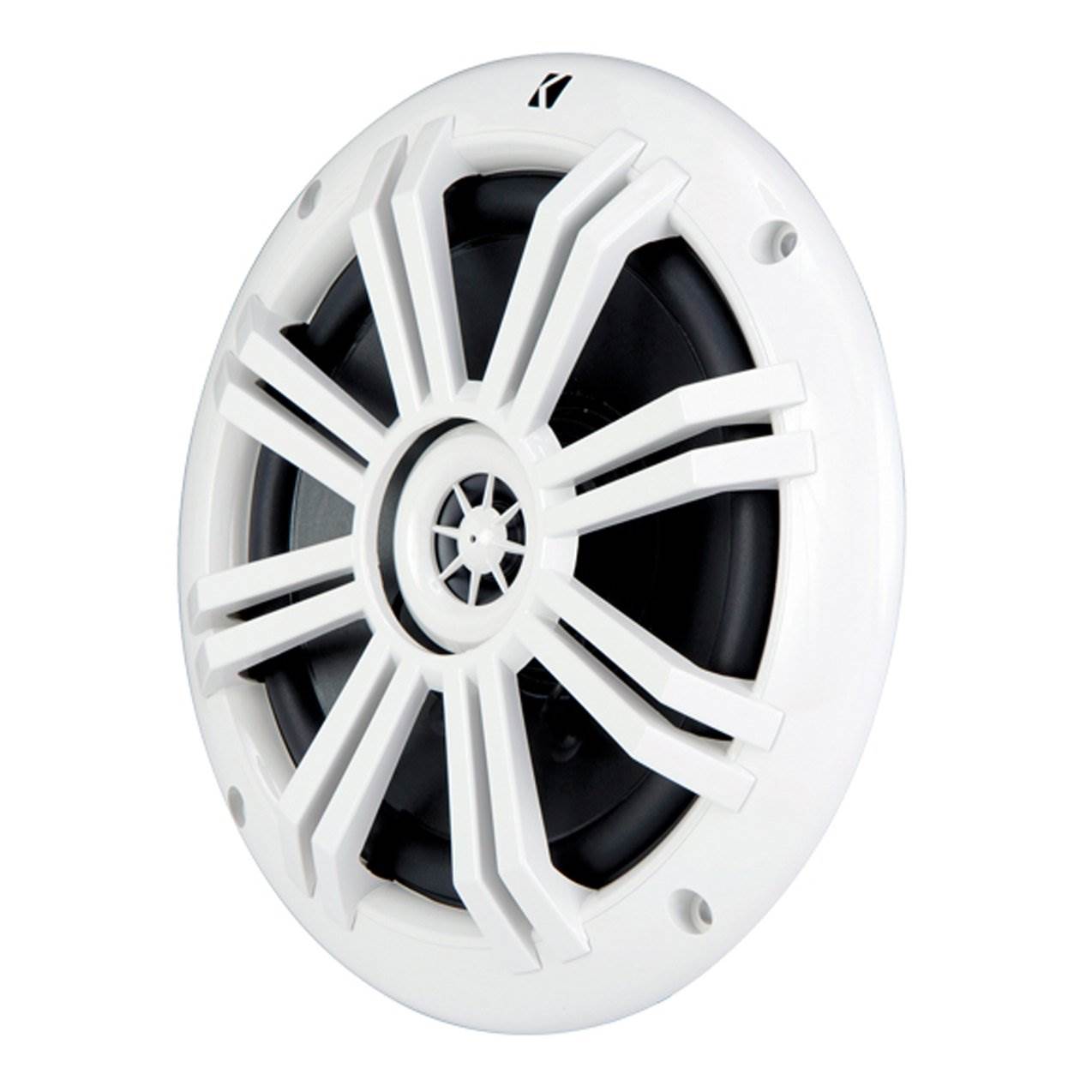 Kicker 6.5 Inch 150W Marine Speakers (2 Pack) + 3 Inch Bluetooth Boat Receiver
